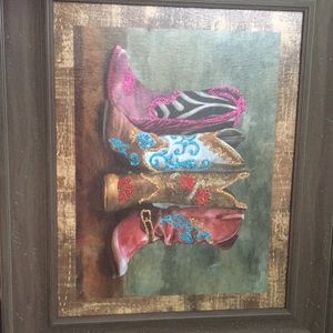 Rustic boots painting